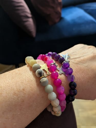 Customer photo review of »Don’t Panic - angstfrei« Blockadenlöser aus echtem Lavendelachat