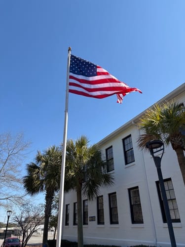 Customer photo review of 5' x 8' American Flag