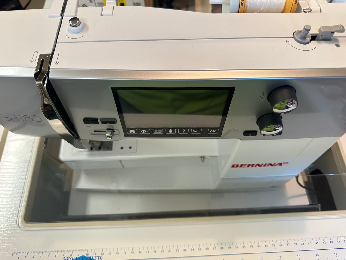 Customer photo review of Sew Steady Custom Acrylic Cabinet Insert