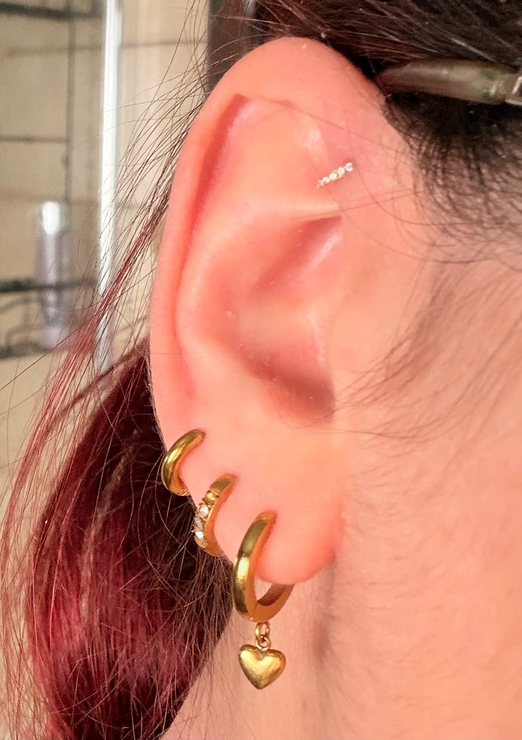 Customer photo review of Zircon Clicker | Nasen- & Ohrpiercing