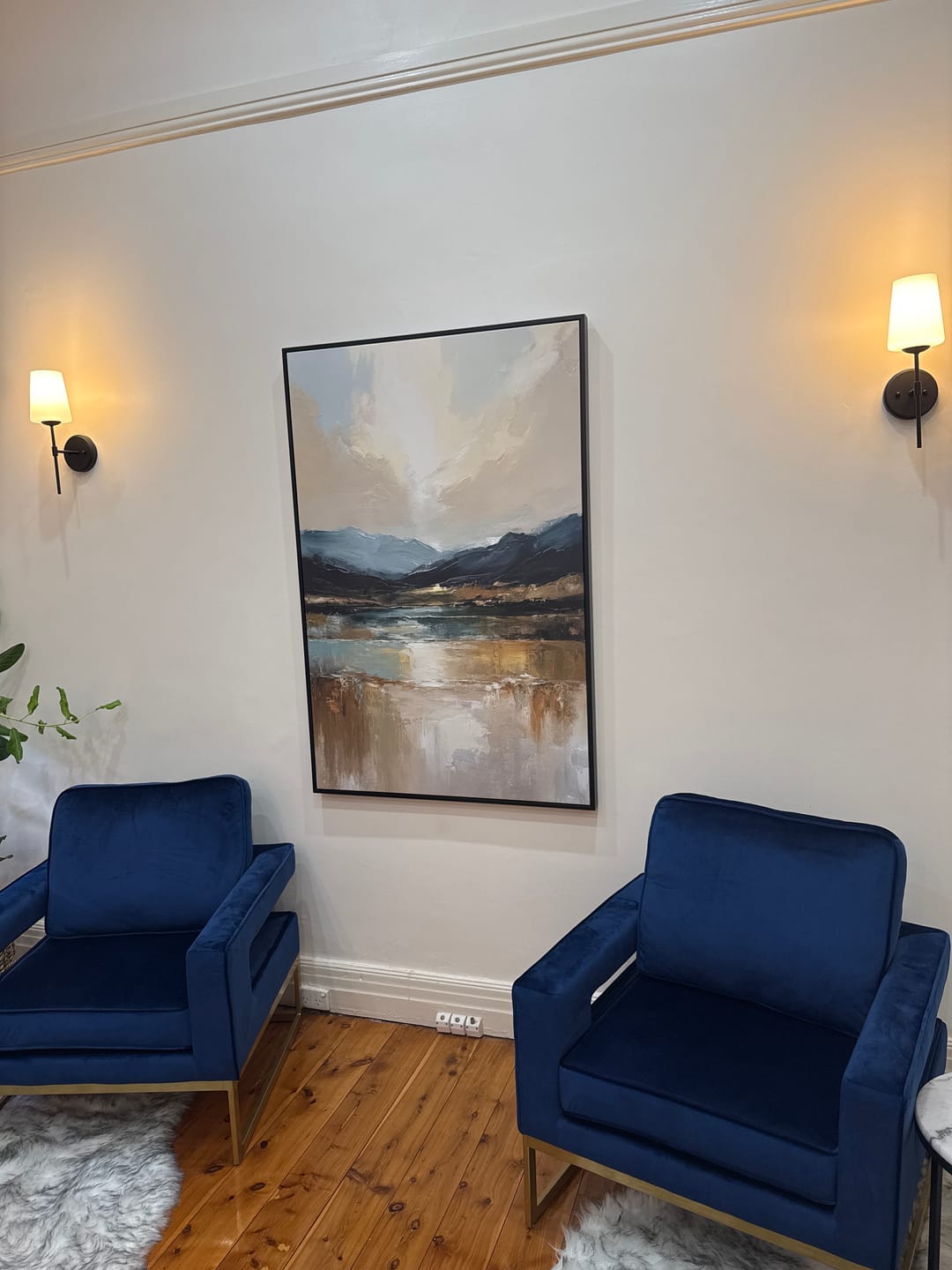 Customer photo review of mountain valley at dawn
