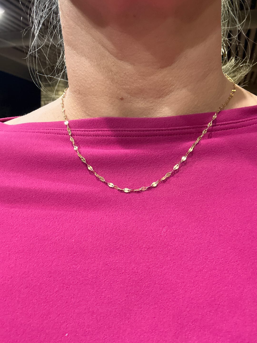 Customer photo review of Dainty Necklace