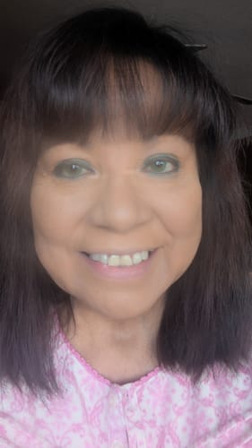 Customer photo review of Bellini Green Prescription Colored Contact Lenses