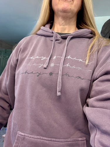 Customer photo review of Hay Chix Hoodies