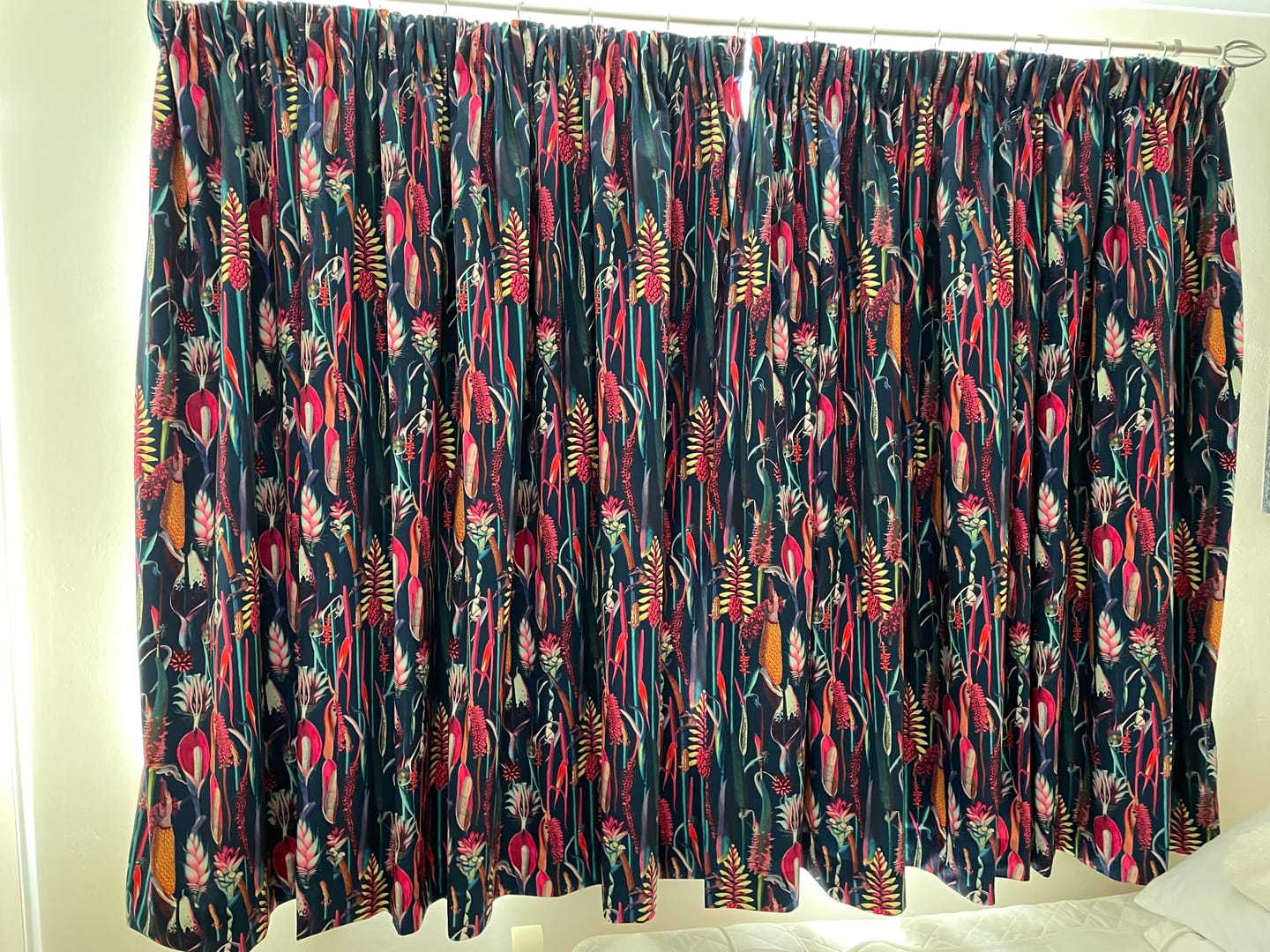 Customer photo review of Abstract Plants Digital Velvet Fabric