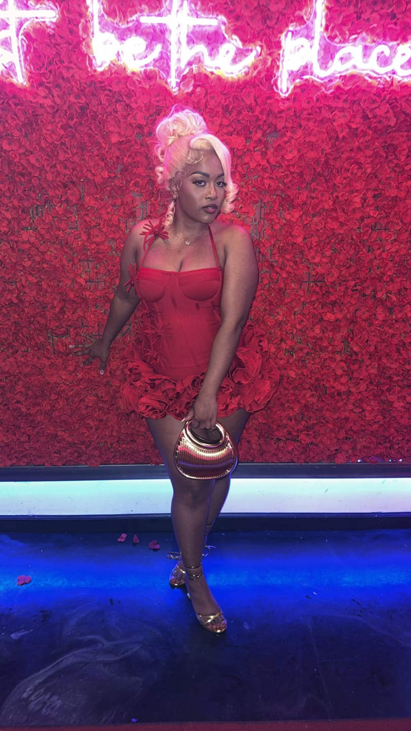 Customer photo review of Neveah Mini Dress