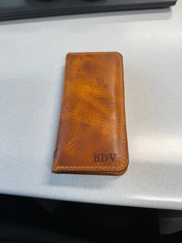 Customer photo review of The Houstonian Long Wallet