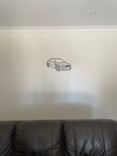 Customer photo review of Custom Car & 4WD Metal Wall Art