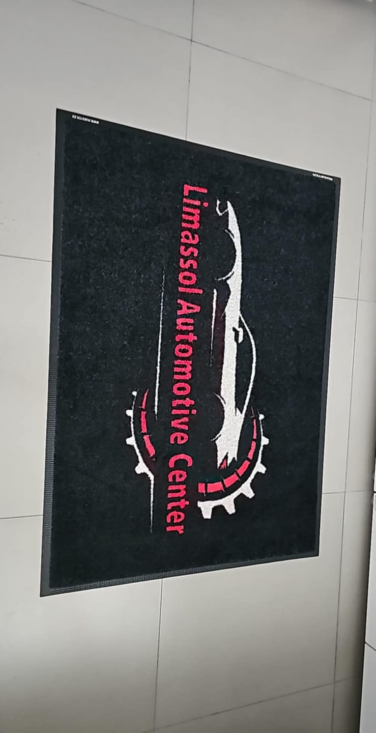 Customer photo review of Custom Indoor Logo Mat
