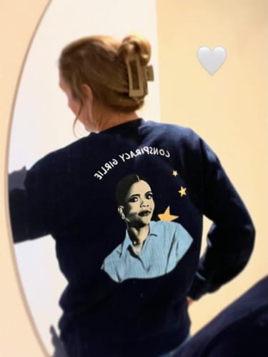 Customer photo review of Conspiracy Girlie Crewneck