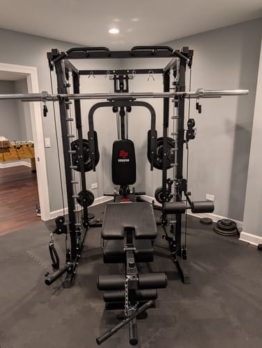 Customer photo review of EVOLPOW M2A Brute All-in-One Smith Machine Home Gym