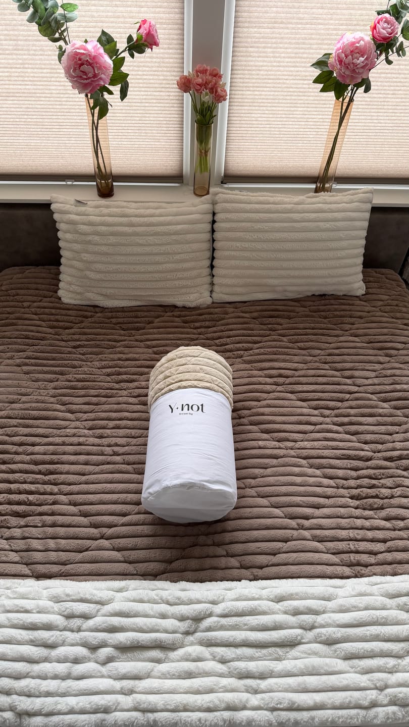 Customer photo review of Dekbed Zonder Overtrek Teddy Chunky Rib™ Sand