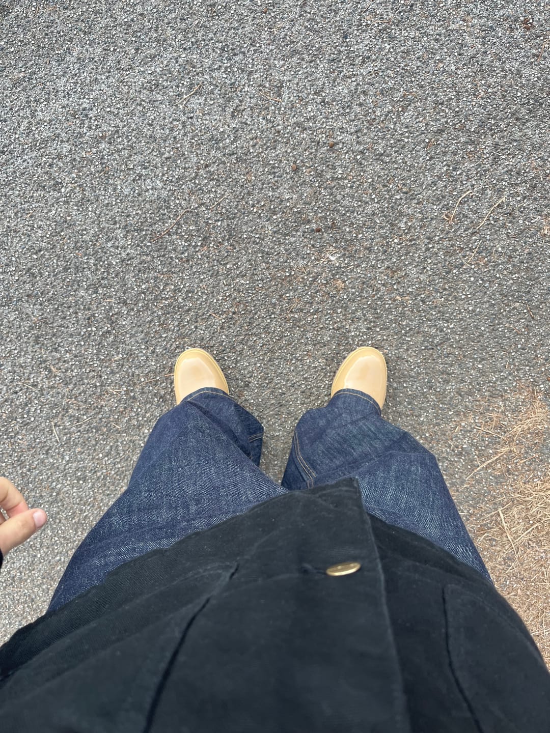 Customer photo review of Raw Baggy Denim Jeans Blue