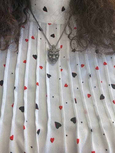 Customer photo review of Hannya Oni Necklace