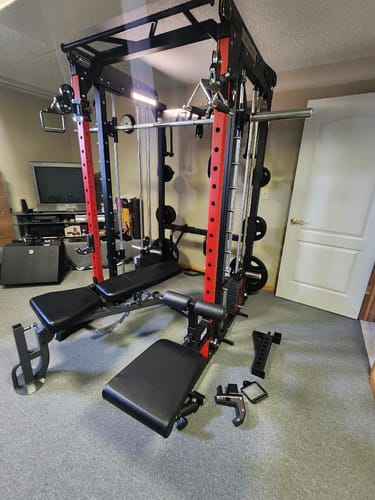 Customer photo review of RitFit ASM2 Adjustable Integrated Leg Hold-Down Attachment with Seat (Only for M2)