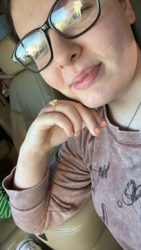 Customer photo review of 3.5Ct Elegant Radiant Cut Engagement Ring For Women In Sterling Silver