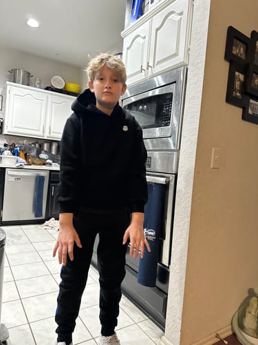 Customer photo review of The Classic Kids Squiddy Hoodie