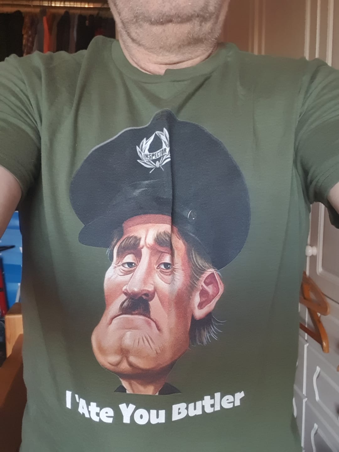 Customer photo review of 'I 'Ate You Butler' Funny T-Shirt
