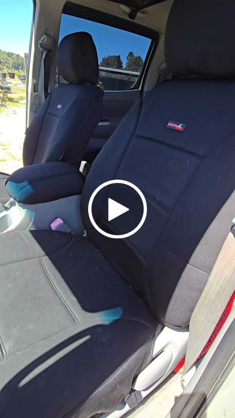 Customer video review of Sharkskin Seat Covers for Toyota Hilux Dual Cab (Mar/2005-Jun/2015)