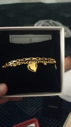 Customer photo review of Hearts All Over Bracelet