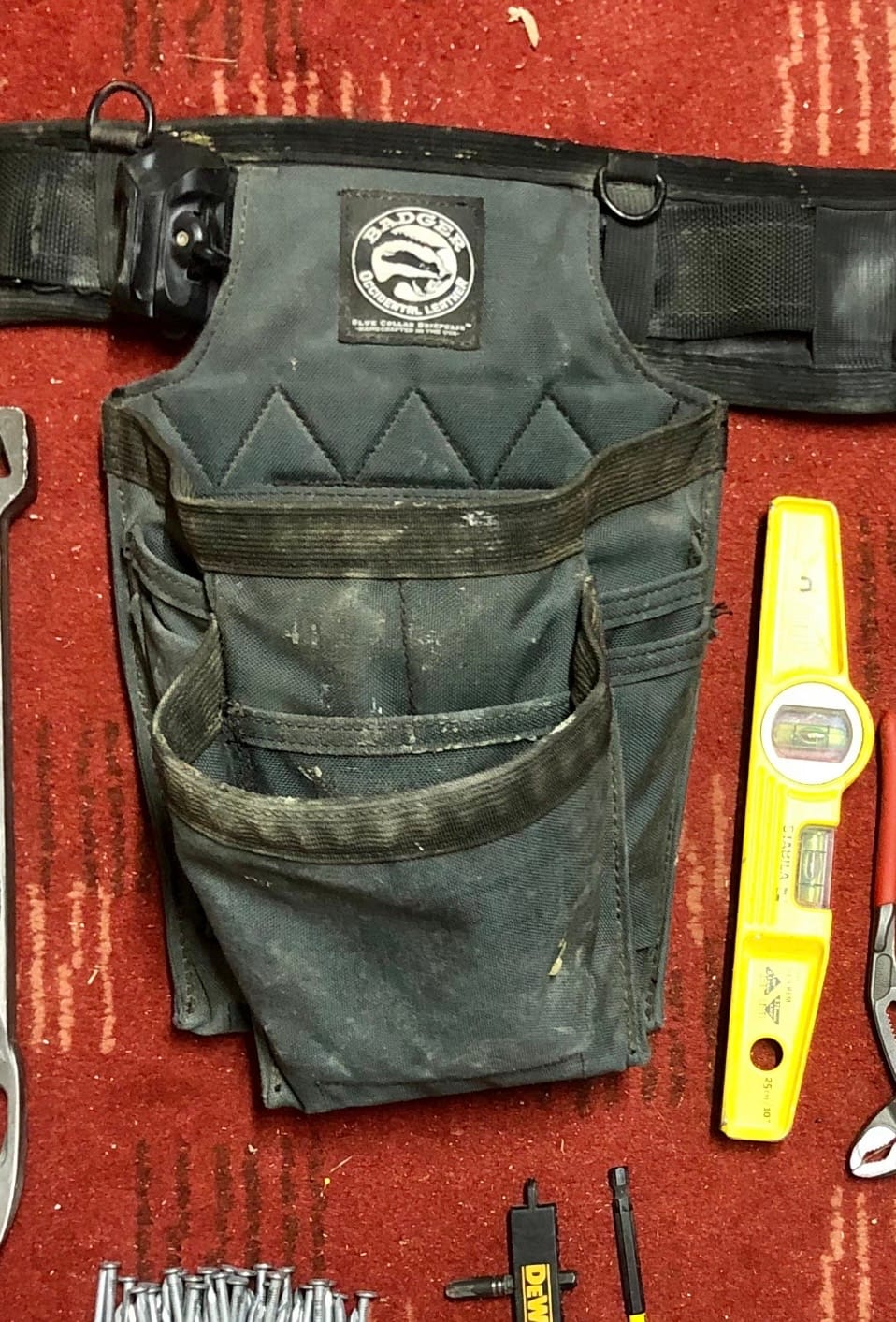 Customer photo review of Badger Toolbelts | Trimmer Fastener Bag