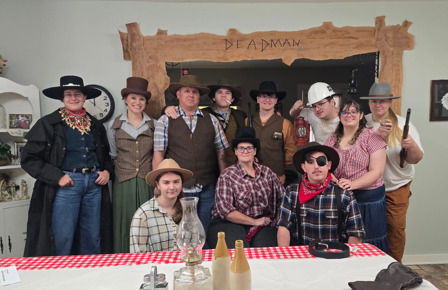 Customer photo review of Wild West Cowboy Murder Mystery Host Your Own Game Kit