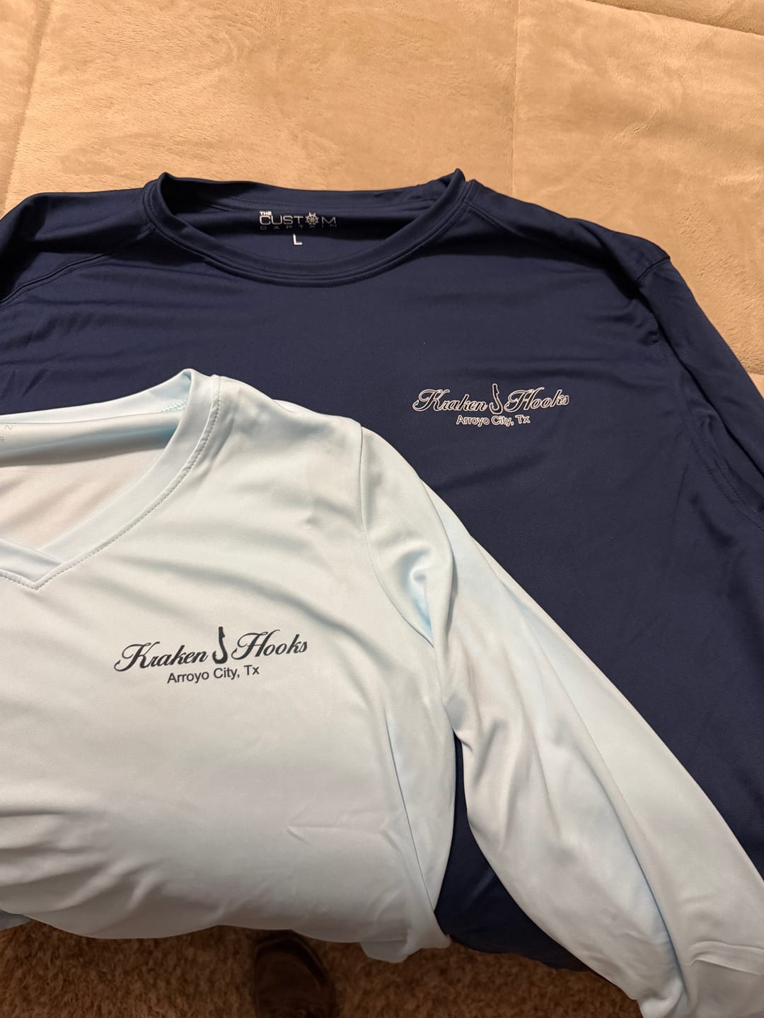 Customer photo review of Womens Dri-Fit Custom Boat Shirts - Long Sleeve