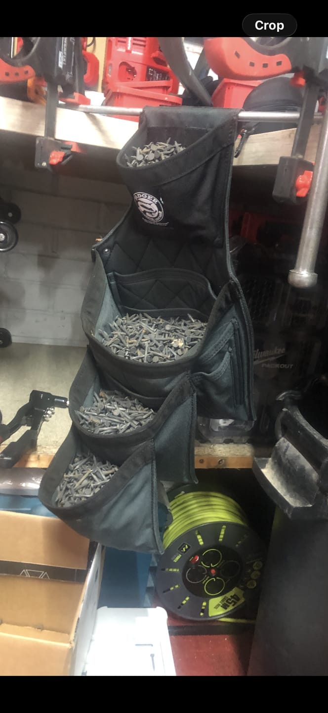 Customer photo review of Badger Toolbelts | Framer Fastener Bag