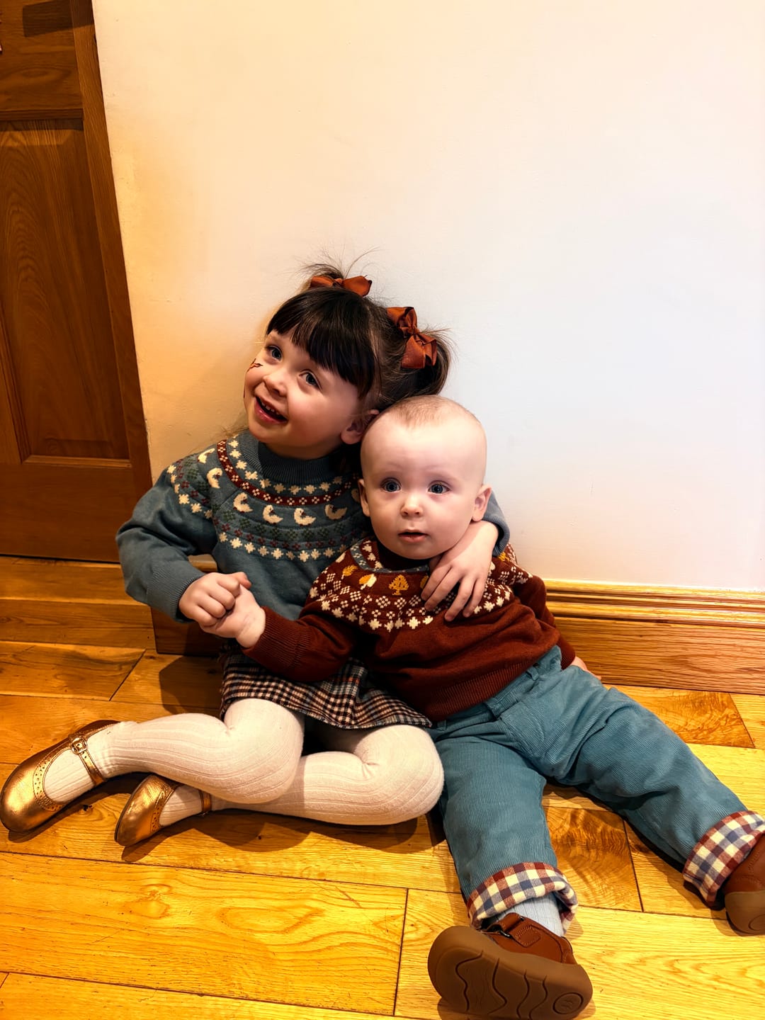 Customer photo review of Little Ducks Fairisle Knitted Jumper