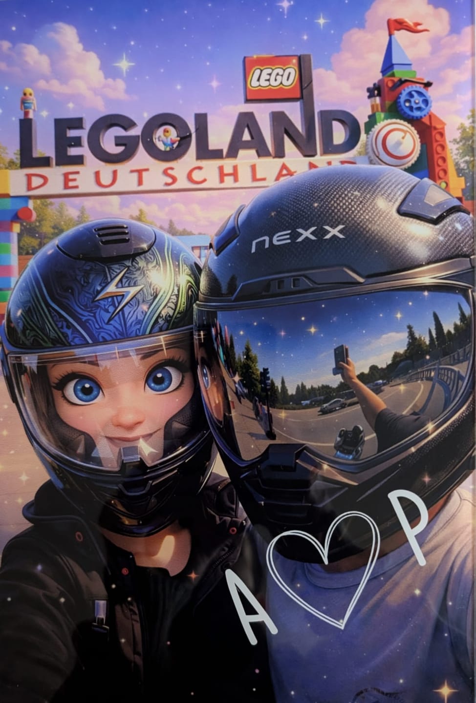 Customer photo review of Cartoon Love - Personalisierter Acrylaufsteller mit Cartoon-Effekt