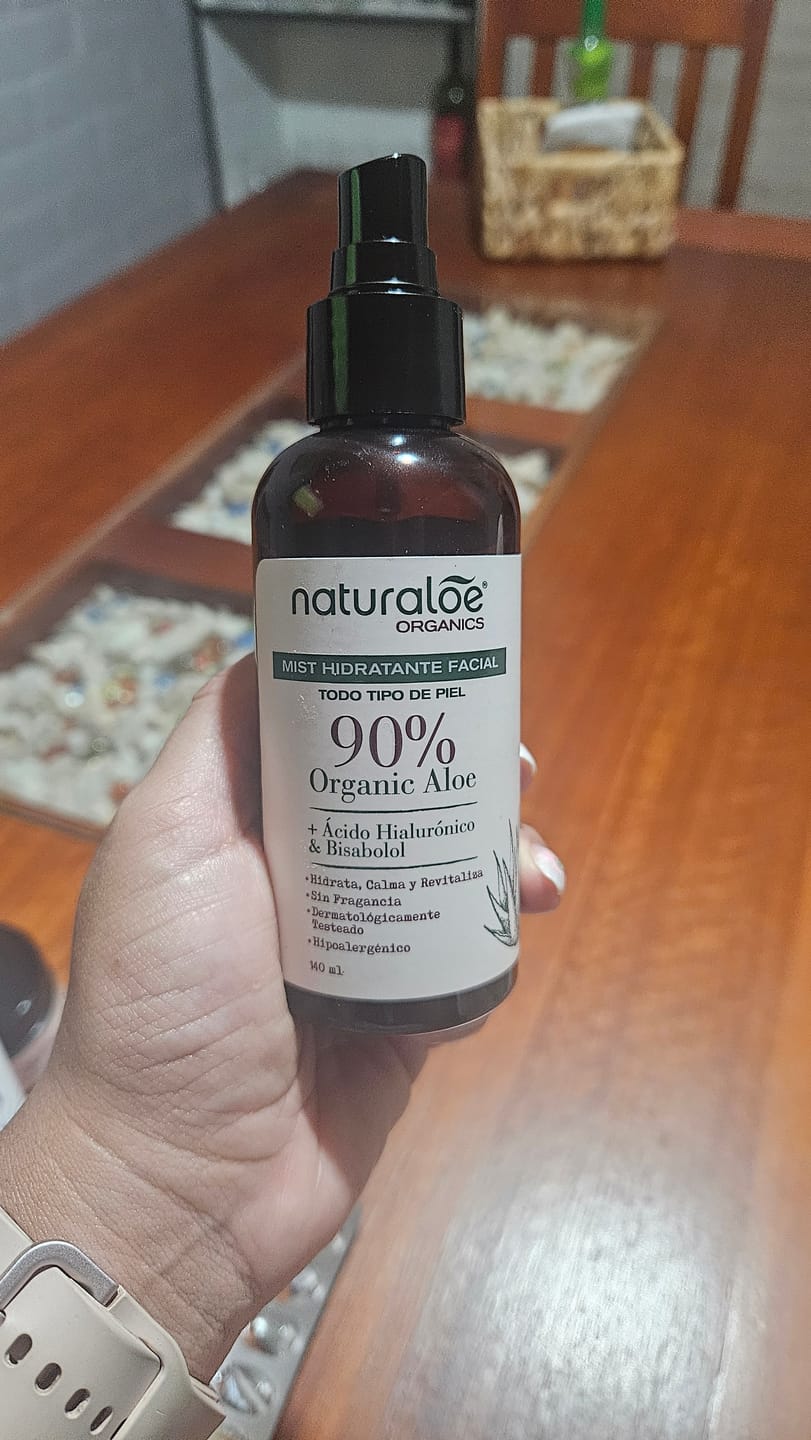 Customer photo review of Mist Hidratante Facial 140ml