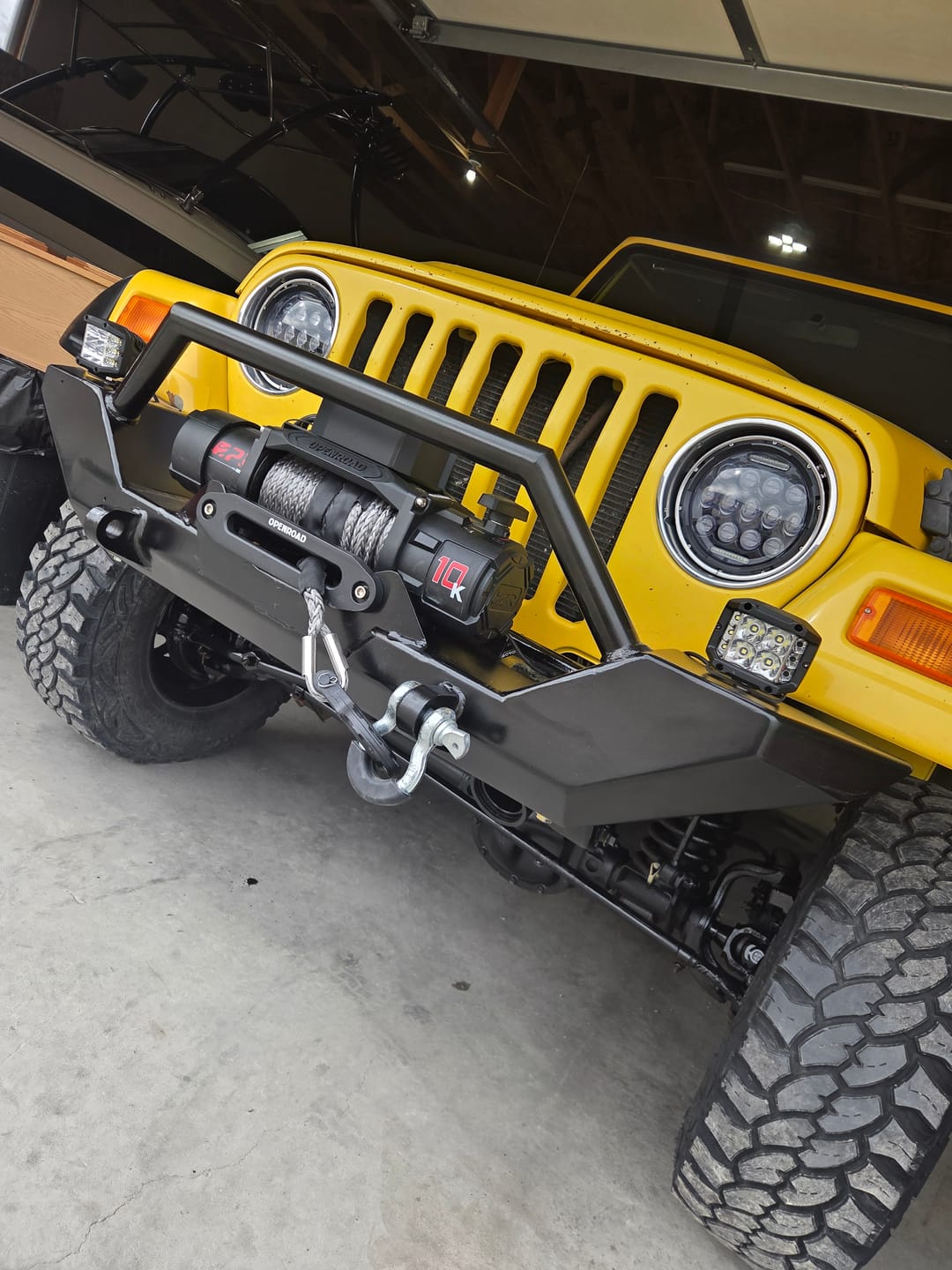 Customer photo review of OPENROAD 10,000lbs Electric Winch with Synthetic Rope-Panther Series 3S
