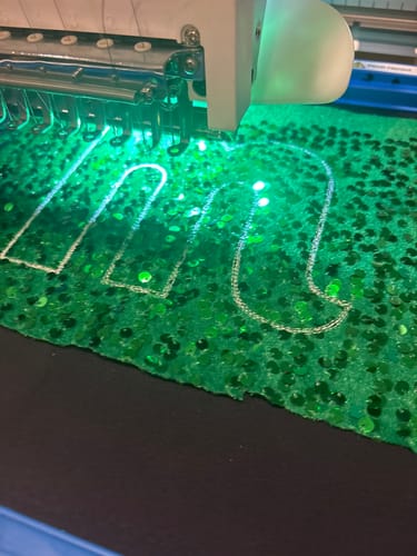 Customer photo review of Low Cost Sequins Velvet