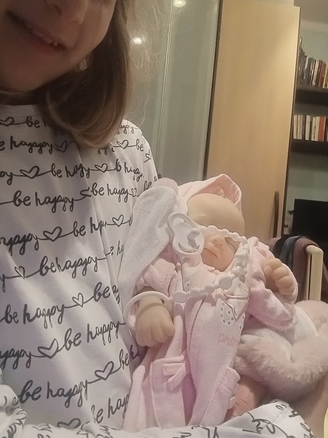Customer photo review of Bambole reborn gemelli occhi chiusi 32cm in silicone morbido - KATY & PERY