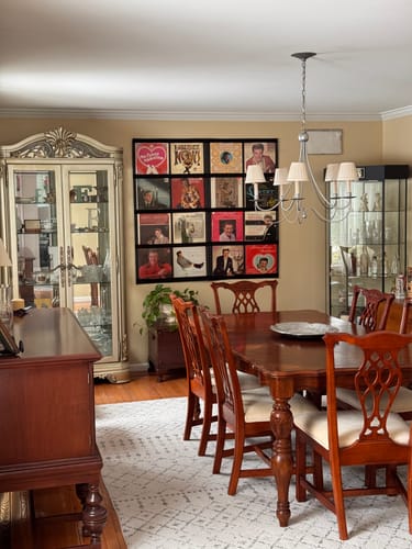 Customer photo review of 12" Vinyl Record Display Frame - LP Wall Storage