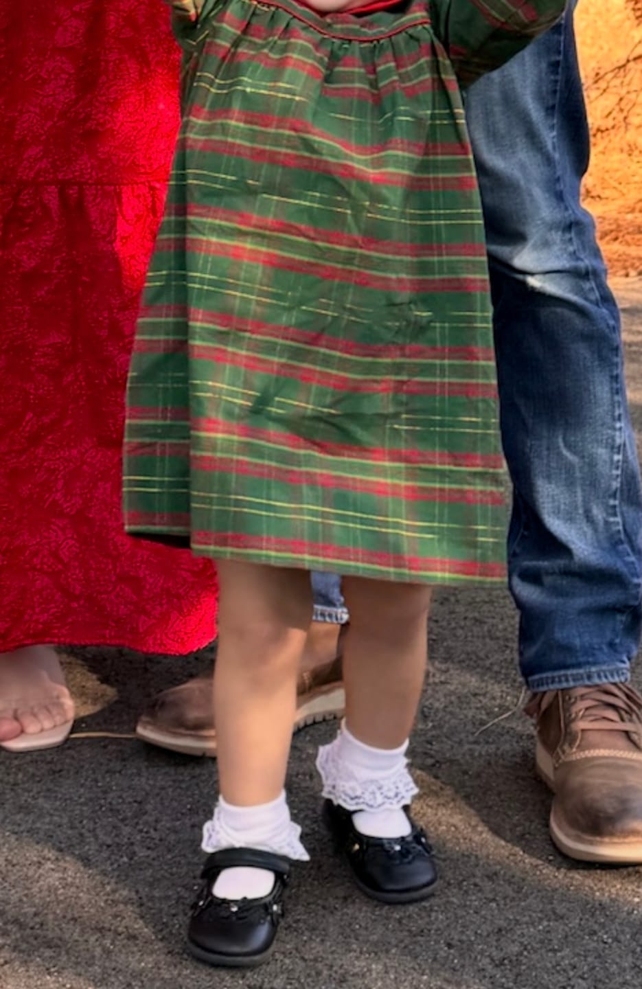 Customer photo review of Christmas Green Plaid Lillian Dress