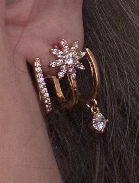 Customer photo review of Kathleen Earrings