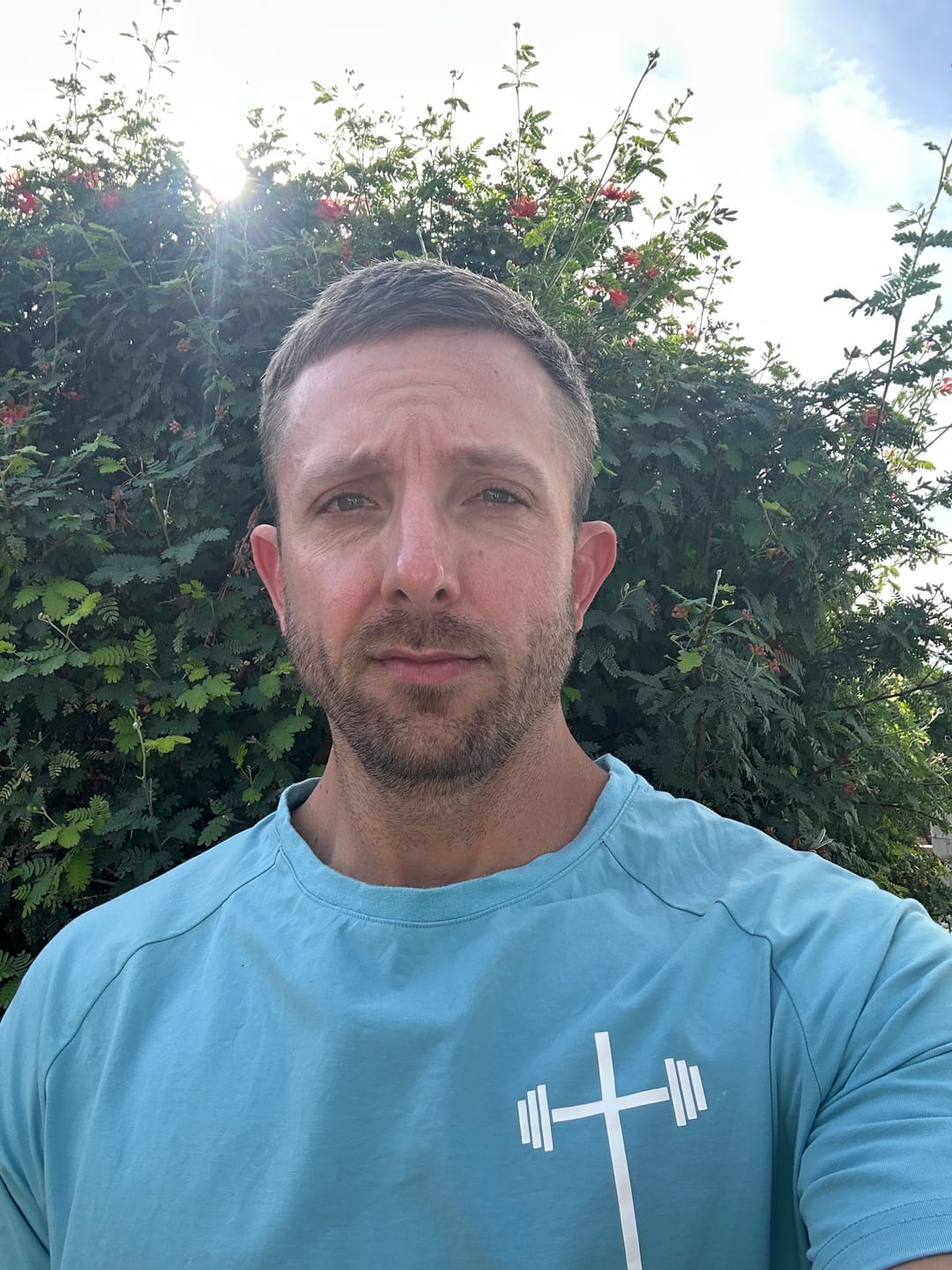 Customer photo review of Original Fitted Performance Tee