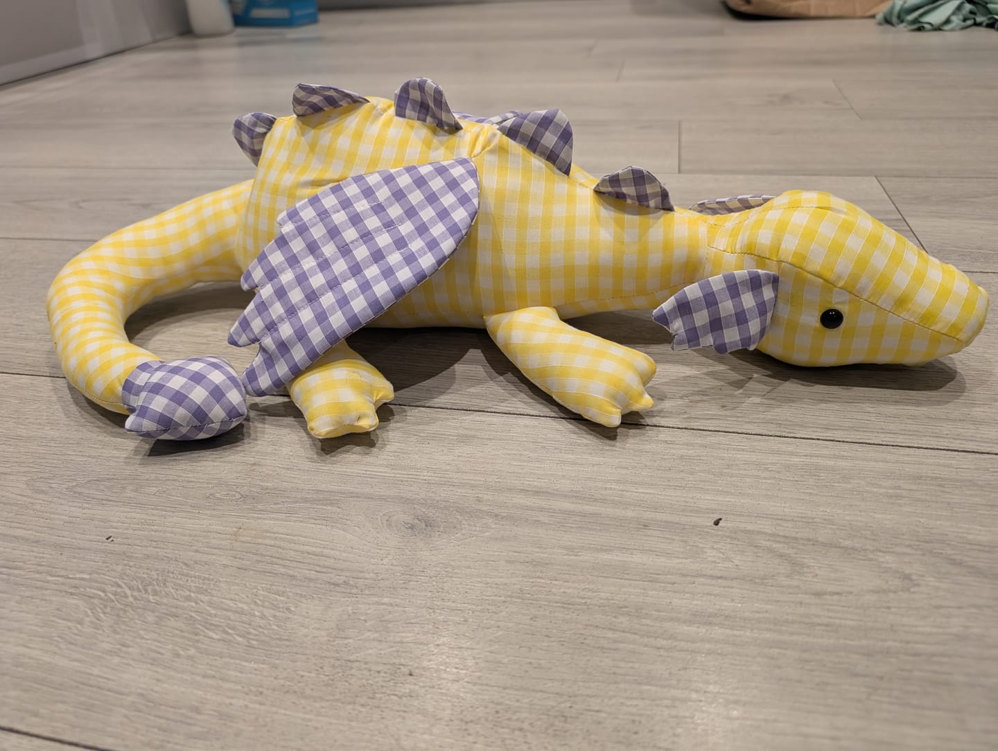 Customer photo review of 1/4 inch Gingham Polycotton Fabric