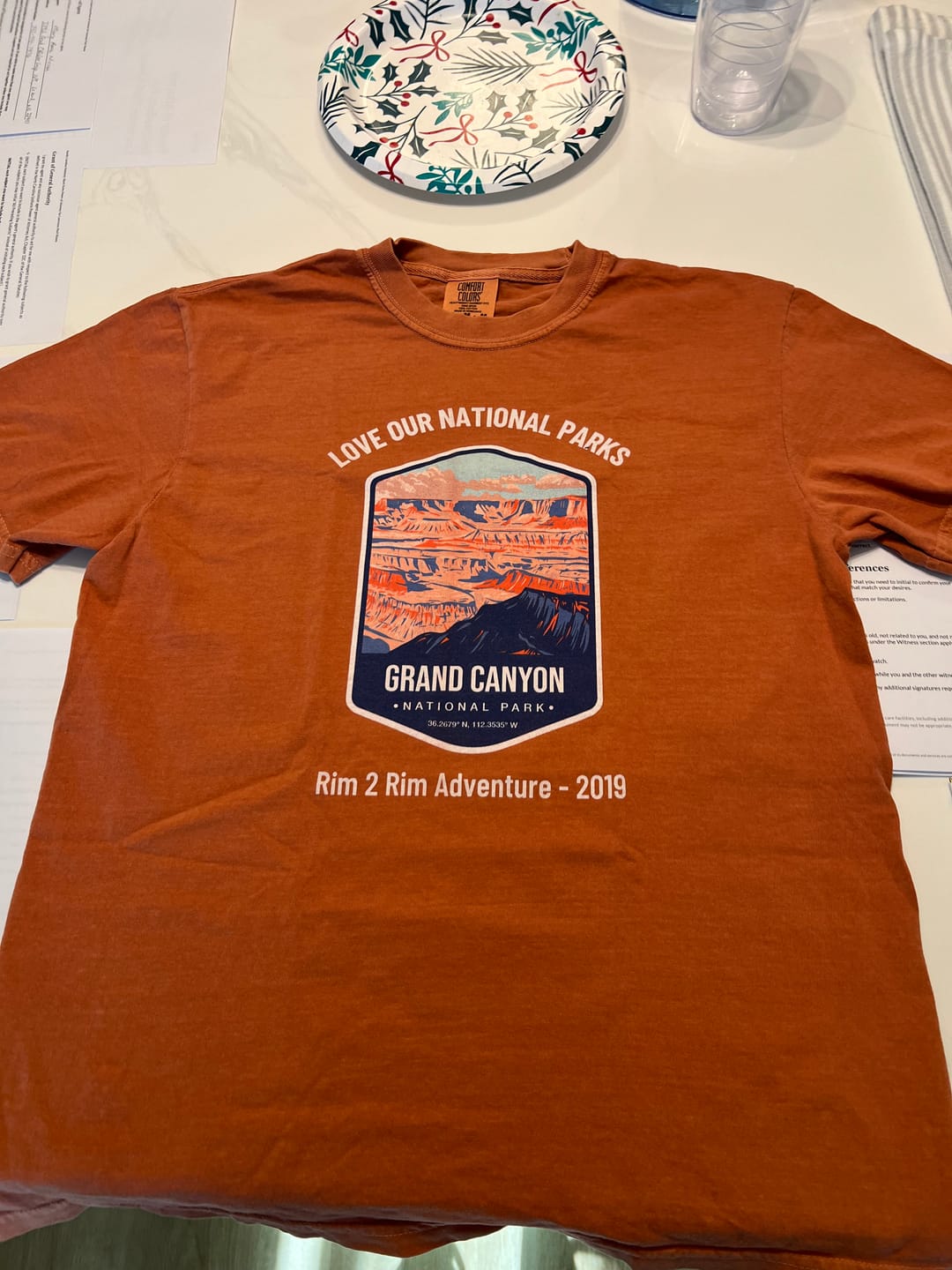 Customer photo review of Personalized National Park Tee