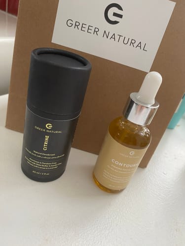 Customer photo review of Citrine – Natural Deodorant (Lemon & Lavender)