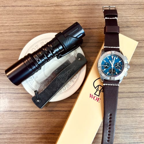 Customer photo review of Jedburgh 2.0 Leather Watch Strap