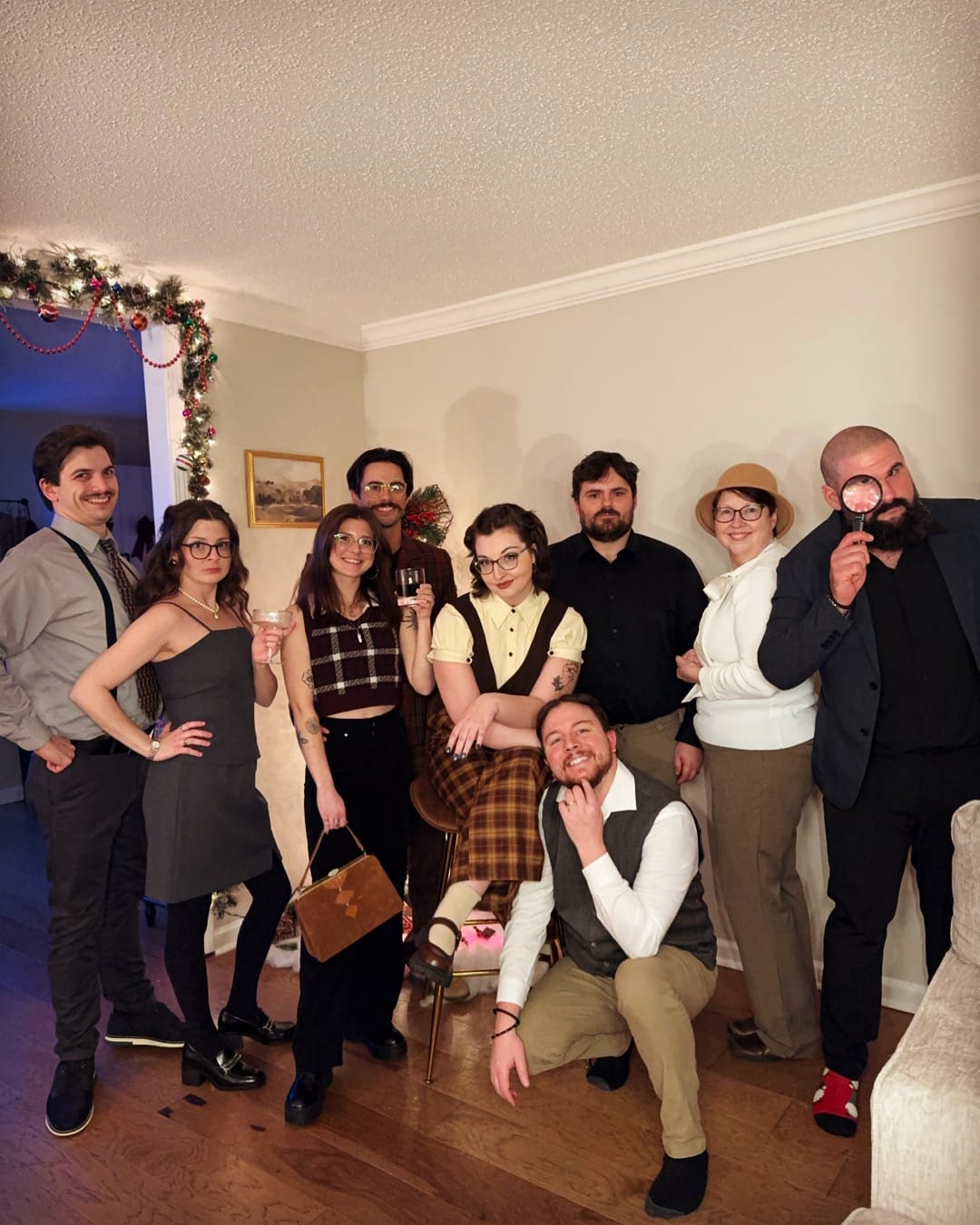 Customer photo review of 1940s Murder Mystery Host Your Own Game Kit