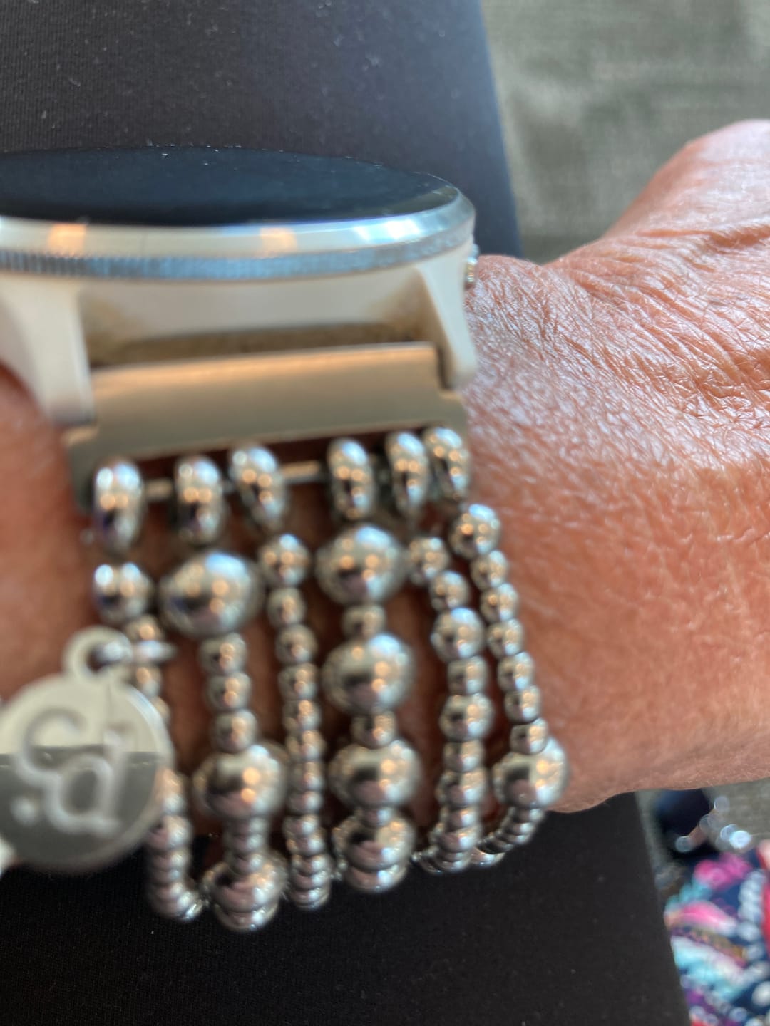 Customer photo review of Ethereal Frost Samsung Galaxy Stretch Watch Strap