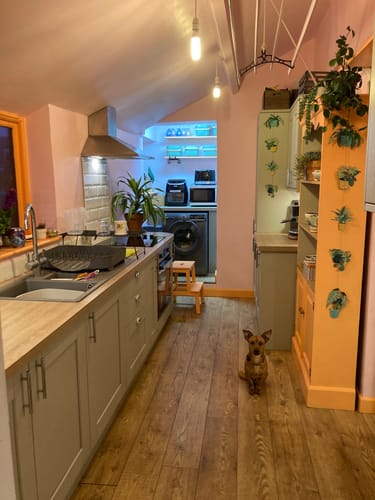 Customer photo review of Sewn Vertical Wall Hanging - Houseplants