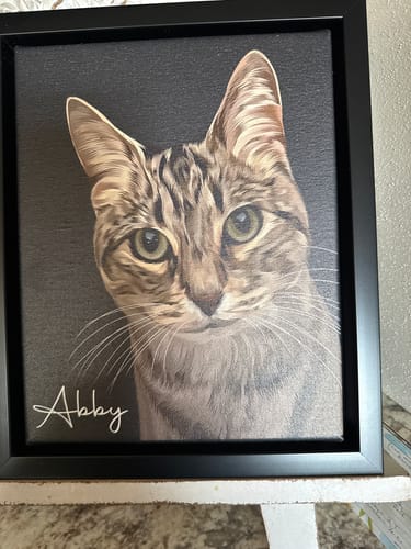 Customer photo review of Pet Art Canvas Wrap