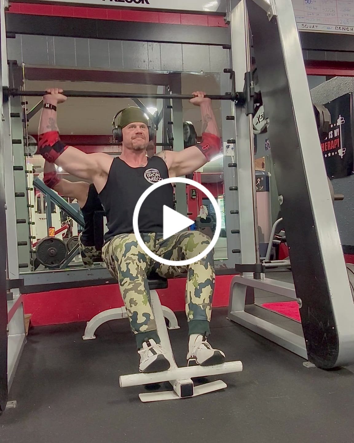 Customer video review of PR Heavy Duty Premium Elbow Wraps - Red Camo