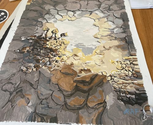 Customer photo review of Custom Landscape Paint By Numbers