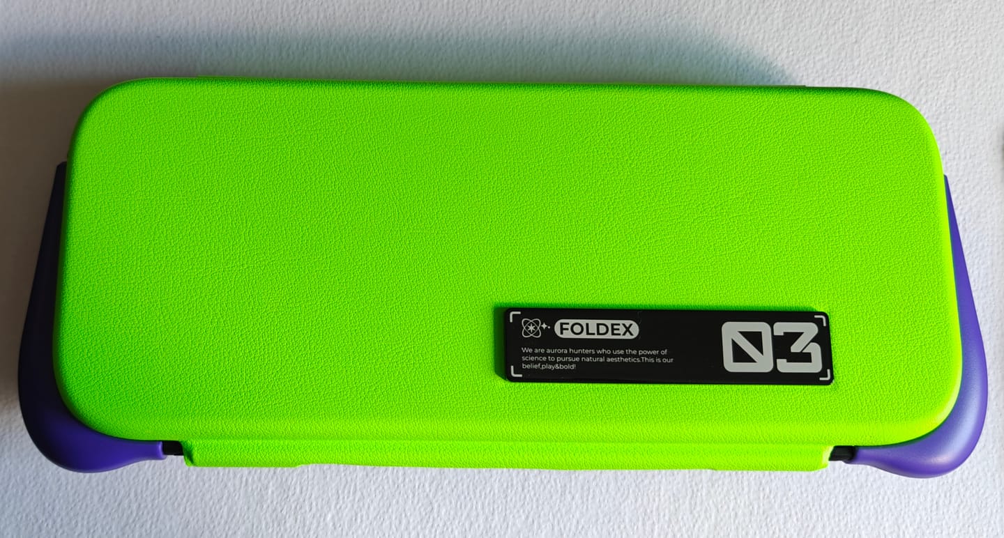 Customer photo review of Plenbo FoldeX Switch 2 Dockable Grip Case with Flip Cover | Anti-Cramp