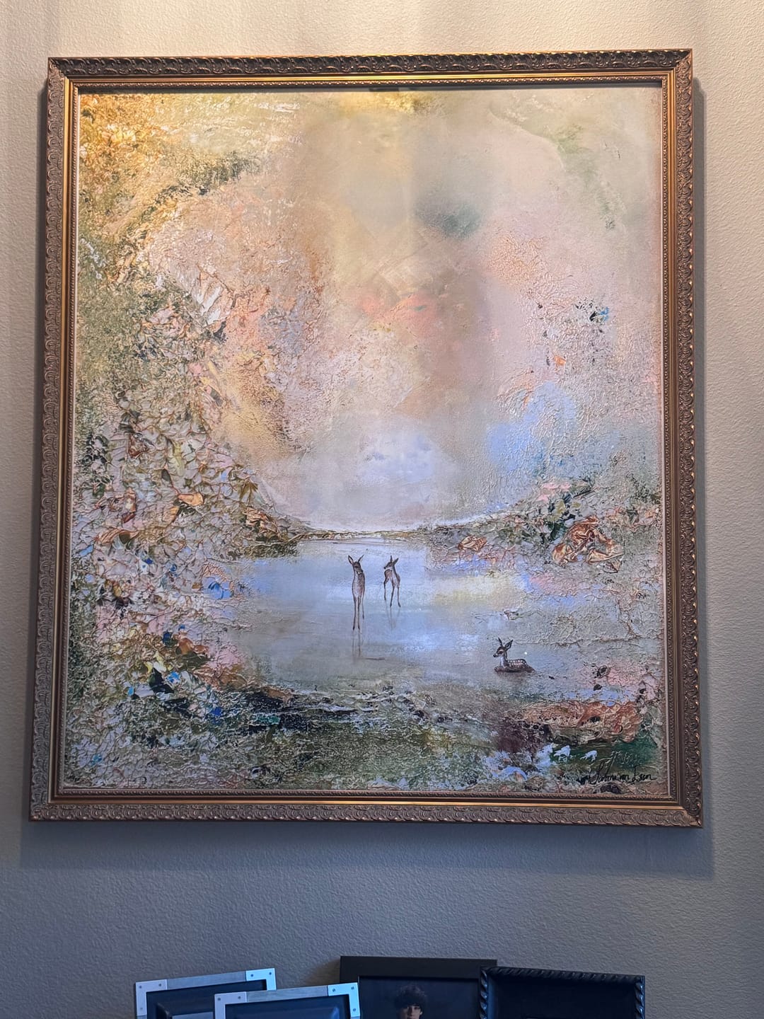 Customer photo review of Golden moment print extended